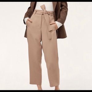 Wilfred tie front pant sz 12 blush